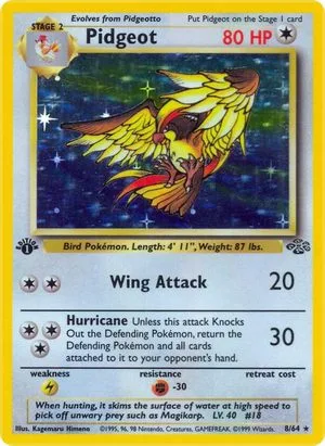 Pidgeot [1st Edition], English Pokemon card