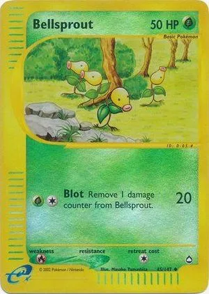 Bellsprout [Reverse Holo], English Pokemon card