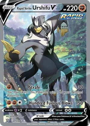 Rapid Strike Urshifu V, English Pokemon card