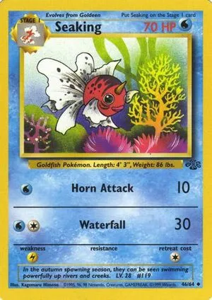 Seaking, English Pokemon card