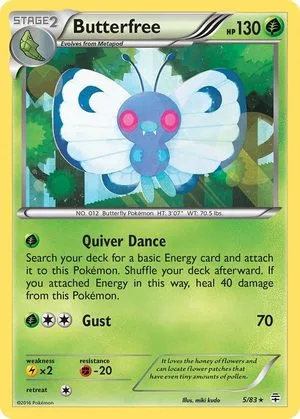 Butterfree, English Pokemon card