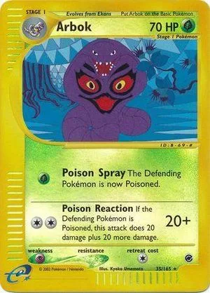 Arbok [Reverse Holo], English Pokemon card