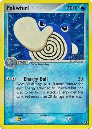 Poliwhirl [Reverse Holo], English Pokemon card