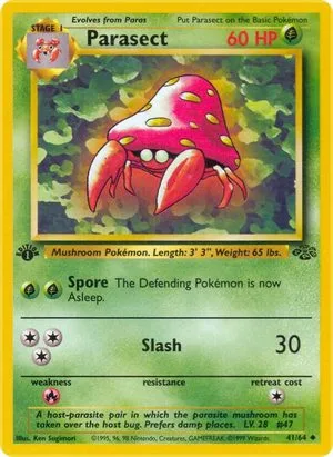 Parasect [1st Edition], English Pokemon card