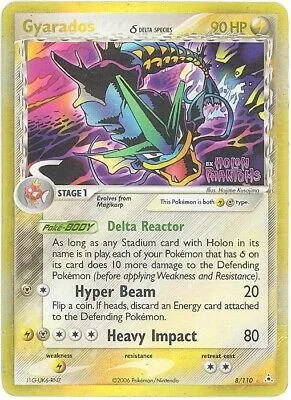Gyarados [Reverse Holo], English Pokemon card