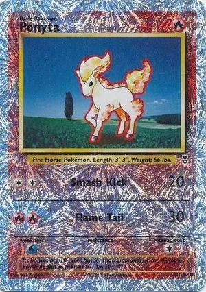 Ponyta [Reverse Holo], English Pokemon card