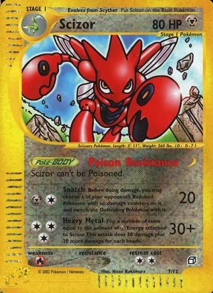 Scizor [Box Topper], English Pokemon card