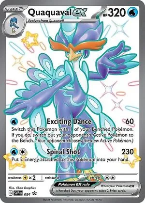 Quaquaval ex, English Pokemon card