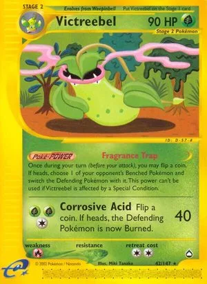 Victreebel, English Pokemon card