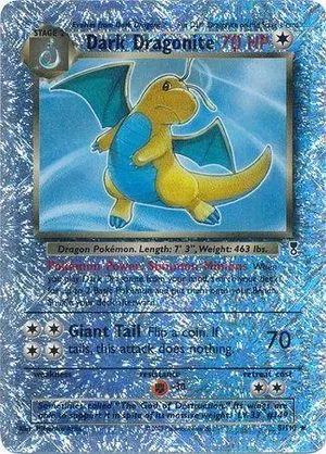 Dark Dragonite [Reverse Holo], English Pokemon card