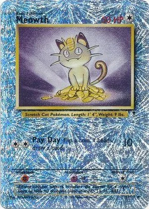 Meowth [Reverse Holo], English Pokemon card