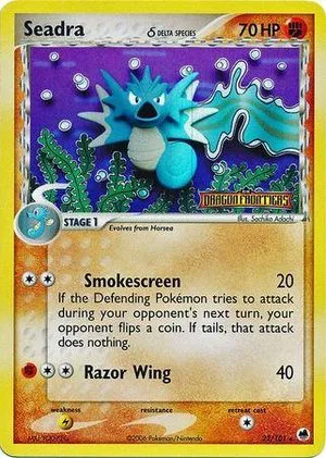 Seadra [Reverse Holo], English Pokemon card