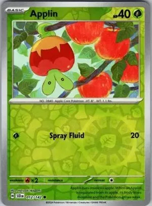 Applin [Reverse Holo], English Pokemon card
