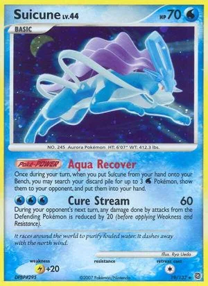 Suicune, English Pokemon card