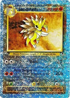 Sandslash [Reverse Holo], English Pokemon card
