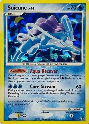 Suicune [Cracked Ice], English Pokemon card