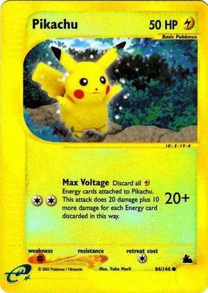 Pikachu [Reverse Holo], English Pokemon card