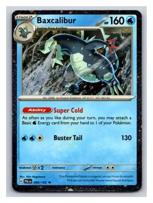 Baxcalibur [Cosmos Holo], English Pokemon card