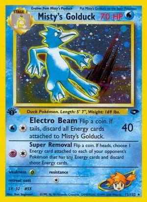 Misty's Golduck [1st Edition], English Pokemon card