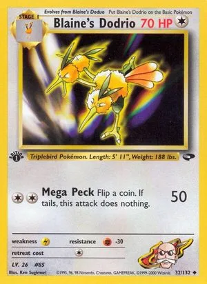 Blaine's Dodrio [1st Edition], English Pokemon card