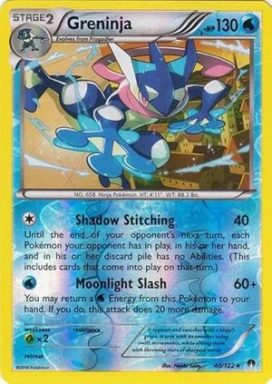 Greninja [Reverse Holo], English Pokemon card