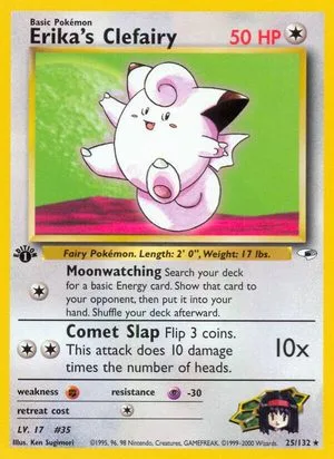 Erika's Clefairy [1st Edition], English Pokemon card