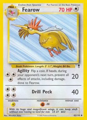 Fearow, English Pokemon card