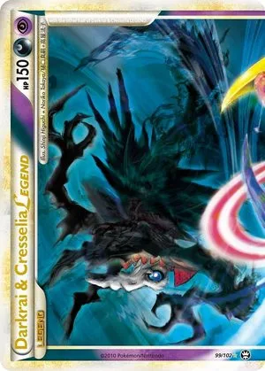 Darkrai & Cresselia LEGEND, English Pokemon card