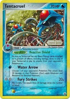 Tentacruel [Reverse Holo], English Pokemon card