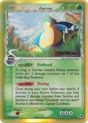 Snorlax [Reverse Holo], English Pokemon card