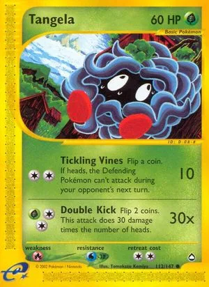 Tangela, English Pokemon card