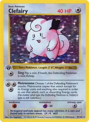 Clefairy [1st Edition], English Pokemon card