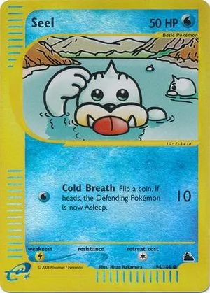 Seel [Reverse Holo], English Pokemon card