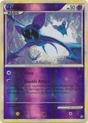 Zubat [Reverse Holo], English Pokemon card