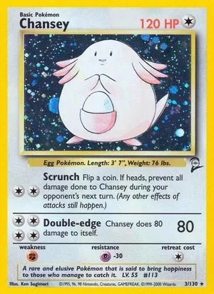 Chansey, English Pokemon card