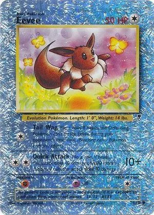 Eevee [Reverse Holo], English Pokemon card