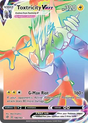 Toxtricity VMAX, English Pokemon card