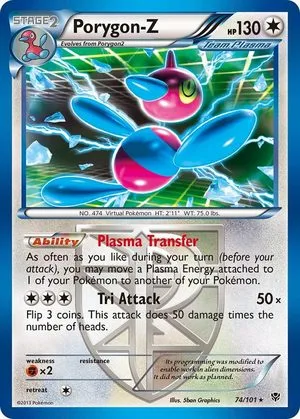 Porygon-Z, English Pokemon card