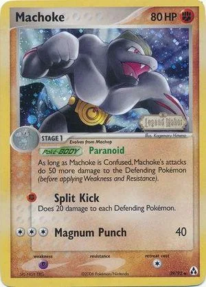 Machoke [Reverse Holo], English Pokemon card