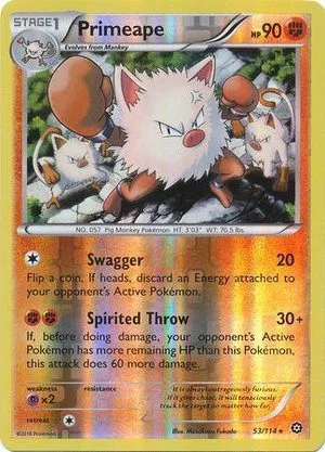Primeape [Reverse Holo], English Pokemon card
