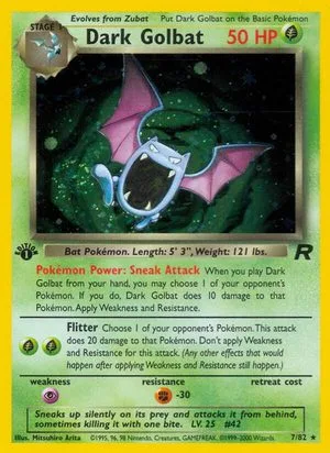 Dark Golbat [1st Edition], English Pokemon card