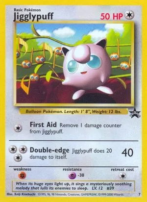 Jigglypuff, English Pokemon card
