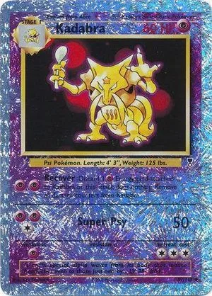 Kadabra [Reverse Holo], English Pokemon card