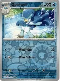 Quaxwell [Reverse Holo], English Pokemon card