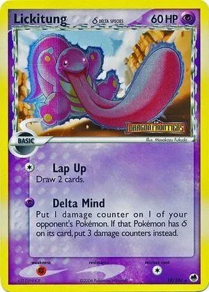 Lickitung [Reverse Holo], English Pokemon card
