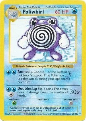 Poliwhirl [Shadowless], English Pokemon card