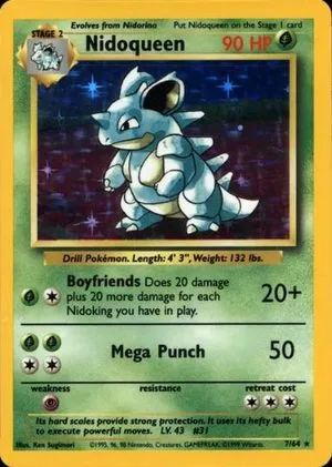 Nidoqueen [No Symbol], English Pokemon card