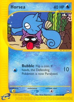 Horsea, English Pokemon card