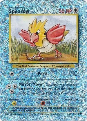 Spearow [Reverse Holo], English Pokemon card