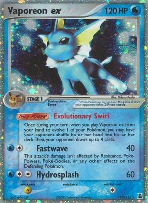 Vaporeon EX [1st Edition], Japanese Pokemon card